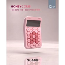 Truebo HoneyComb Pembe Renkli Hesap Makinesi