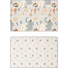 Coolmats 200X130X1 cm Orman Şenliği & Yıldızlar Katlanabilir Oyun Matı