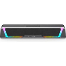 Havit SK221 Rgb Işıklı Gaming Soundbar, Oyuncu Hoparlörü - Bt 6.0 ve USB Bağlantılı Çıkarılabilir Mikrofonlu