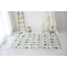 Türkçe Alfabe Katlanabilir Oyun Matı 200 x 130 x 0.8 cm
