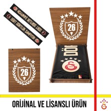 Galatasaray Lisanslı 26 Şampiyonluk Siyah Atkı ve 26 Şampiyonluk Kutu