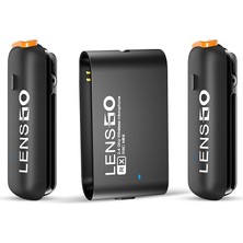 Lensgo 318C Mini Ikili Kablosuz Yaka Mikrofonu