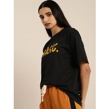 Deluxe Takı ve Giyim Baskılı T-Shirt - Siyah