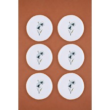 Tabak Evi Porselen Azelya Pasta Tabağı 19,50CM Aly3 6 Kişilik 6 Parça