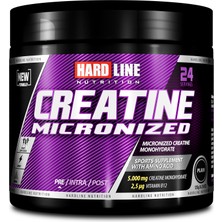 Hardline Kreatin Monohidrat 120 gr 24 Servis Aromasız Enerji Destekleyici Ürün