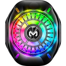 M.TK Moveteck Memo CX10 Telefon Soğutucu Fan Radyatörlü Magsafe Aparatlı Power Farklı Derece Ayarlı Rgb Işıklı Fan