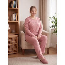Sleeproom Bisiklet Yaka Çiçekli Mevsimlik Kadın Pijama Takımı