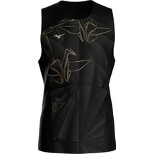 Mizuno Graphic Tank Erkek Kolsuz Tişört Siyah / Desenli