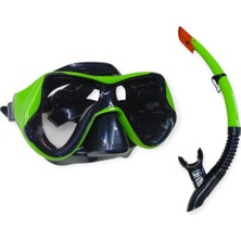 Senson Star Diving Dalış Maskesi ve Snorkel Yetişkin - 51715-YEŞİL (Lisinya)