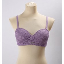 Velina Secret Lotus Cup Balenli Desteksiz Toparlayıcı Sütyen - Mor