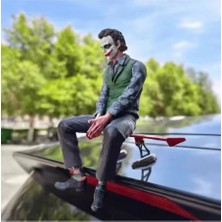 Midkan Joker Araba Figürü Aksesuarı Oturan Joker Model Dekorasyon Oyuncak Hediyelik Eşya 15X8 cm