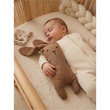 Mini Shopio Doğal Ham Keten Uyku Arkadaşı Minimalist Tasarım Bebek Odası Dekoratif Figür 40X10 cm
