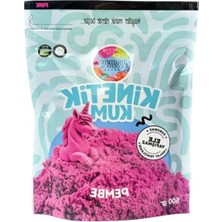 Aesco Pembe Kinetik Kum - 500 Gr, Eğitici Oyun Seti