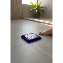 Cam Banyo Gideri Kapatıcısı, Dekoratif Süzgeç Kapağı, Cam Süzgeç Kapağı 10CMX10CM Yükseklik 1,5cm