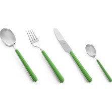 Mepra Fantasia Verde 4mm Paslanmaz Çelik 72 Parça 12 Kişilik Çatal Kaşık Bıçak Takımı