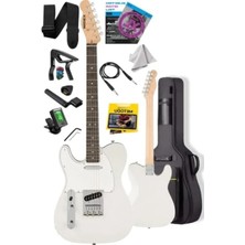 Aesco Tele Kasa Gül Klavye Elektro Gitar - 2 Single-Coil Manyetik
