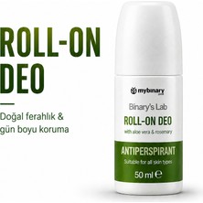 Zinderm %100 Doğal Roll-On Aloe Vera, Bitkisel, Vegan Ter Kokusu Önleyici Alkol ve Alüminyum Içermeyen 50 ml