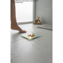 Cam Banyo Gideri Kapatıcısı, Dekoratif Süzgeç Kapağı, Cam Süzgeç Kapağı 10CMX10CM