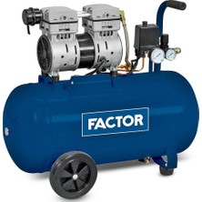 Factor EWS50B Sessiz Kompresör 50 Lt-Yağsız ve Profesyonel
