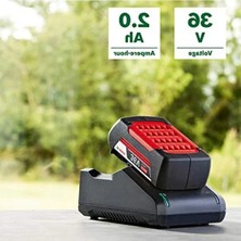 Aesco 36 Volt Akü Başlangıç Seti, 2.0 Ah Kapasite, Şarj Cihazı ile