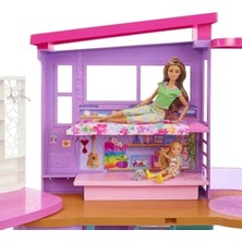 Aesco Eğlenceli Barbie Tatil Evi Oyun Seti (30'dan Fazla Parça)