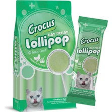 Crocus Tavuklu ve Kedi Çimli Kedi Lolipop 10X1,4G
