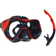 Senson Star Diving Dalış Maskesi ve Snorkel Yetişkin - 51715-KIRMIZI (Lisinya)