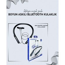MiraLive Polygold PG-100 Boyun Askılı Kablosuz Kulaklık – 200 Saat Bekleme Süresi, Stereo Ses, Mikrofonlu