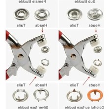 Aesco 9.5 mm Metal Çıtçıt El Pensesi Seti