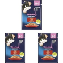 Aesco Sığır Etli Yavru Kedi Yaş Maması, 85 Gr, 3'lü Paket