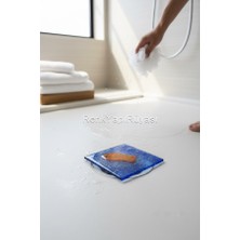 Cam Banyo Gideri Kapatıcısı, Dekoratif Süzgeç Kapağı, Cam Süzgeç Kapağı 10CMX10CM
