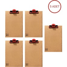 Temel A4 Ahşap Sekreterlik Otomatik Mekanizmalı Kalem Tutma Aparatlı 5li Set
