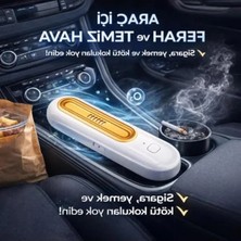 Aesco Şarjlı Ozonlu Buzdolabı Koku Giderici, Çok Amaçlı Kullanım