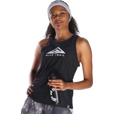 Nike Dri Fit Trail Womens Tank Kadın Koşu Antreman Atleti Siyah