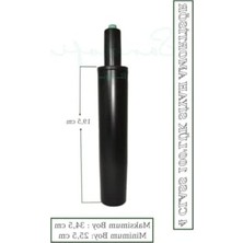 Aesco Minimum 25.5 Cm, Maksimum 34.5 cm Boyutunda Siyah Amortisör, 100'LÜK Paket