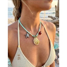 Vintage Takı Deniz Kabuğu ve Yıldız Detaylı Choker Kolye & 2026 Trend Summer Yazlık Kolye Bohem Kolye