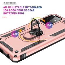 Ozka Concept Galaxy A72 Kılıf Sofya Yüzüklü Silikon Kapak - Rose