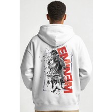 Sevbano Eminem Rapper Şarkıcı Sırt Baskılı Unisex Oversize Penye Hoodie