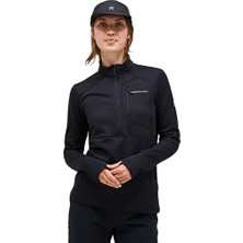 Peak Performance W Adventure Grıd Fleece Kadın Outdoor Çeyrek Fermuarlı Polar Üst G79811010T Siyah