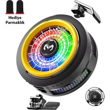 Memo CX20 Ios Android Soğutucu 20W Manyetik Rgb Telefon Soğutucu –anında Hızlı Soğutma,sessiz Fan Soğutma