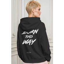 Sevbano Lady Gaga Born This Way Şarkıcı Sırt Baskılı Unisex Oversize Penye Hoodie