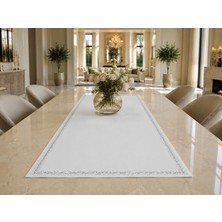 Desicap Royal Crystal Runner – 40X140 cm Kristal Taş Işlemeli Özel Tasarım Lüks Masa örtüsü ev dekor