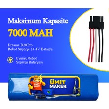 Ümit Maker Dreame D20 Pro Robot Süpürge 7000 Mah Batarya