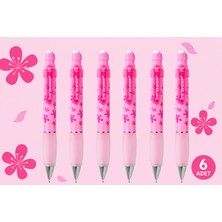 Serve Versatil Kalem Deep 0.7 mm Şeker Pembe Çiçek 6'lı Paket