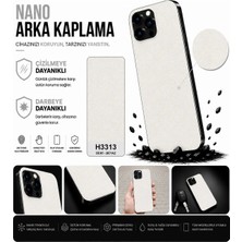 Biemtek Poco M3 Pro Uyumlu H3313 3m Liçi Beyaz Deri Serisi Arka Kaplama