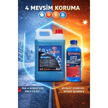 Freyr 4 Mevsim Süper Mavi Organik Antifriz -42°C 5 L + Antifrizli Cam Suyu -25°C 1 L Set
