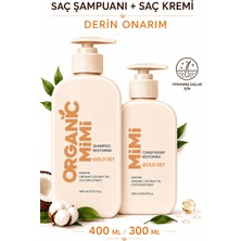 Saç Bakım Seti: Kuru ve Yıpranmış Saçlar Için Onarıcı Şampuan ve Saç Kremi, Vegan Şampuan Seti