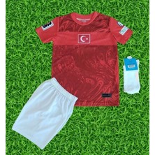 Moda Türkiye Milli Takım 2026 Isimsiz Çocuk Taraftar Forması 3'lü Set