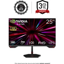 Rampage Crimson CR25R300F 25 300Hz 1ms Csot Fast IPS Fhd Freesync/g-Sync Pc Flat Oyuncu Monitörü