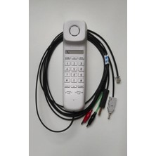 Karel TM902 Test Telefonu Beyaz Kesmeli Kesmesiz Test Kablolu